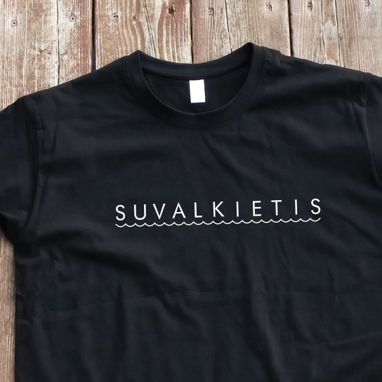 Juodi marškinėliai "Suvalkietis"