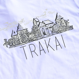 Balti marškinėliai "Trakai“