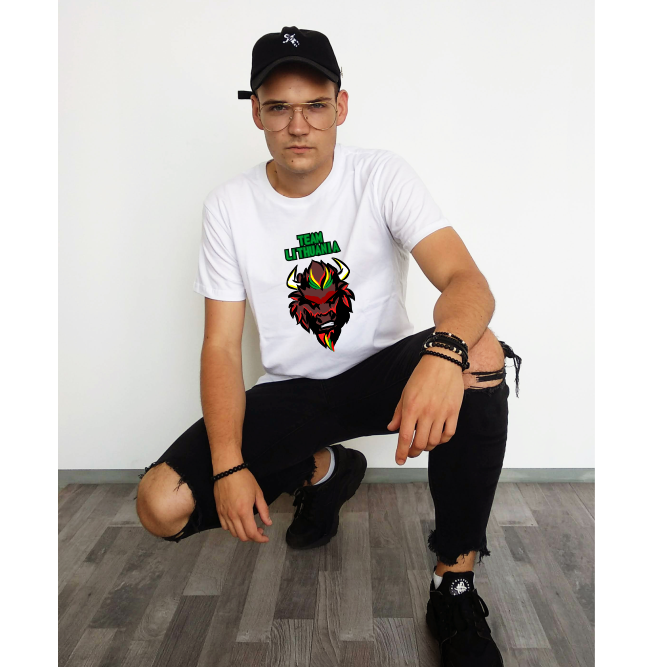 Balti marškinėliai "LITHUANIA TEAM"