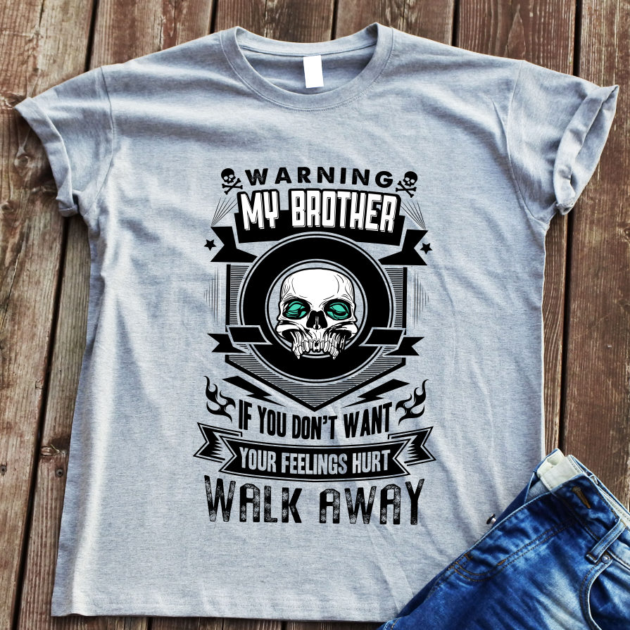 Pilki marškinėliai "Walk away“