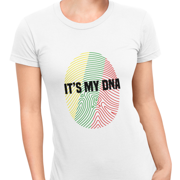 Balti moteriški marškinėliai "It's my DNA“