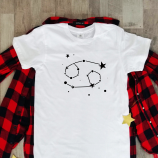 Balti unisex marškinėliai zodiakas "Vėžys“