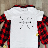 Balti unisex marškinėliai zodiakas "Žuvys“