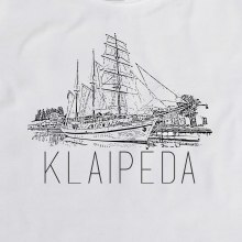 Balti vaikiški marškinėliai "Klaipėda"