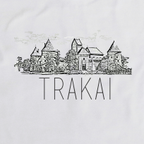 Balti vaikiški marškinėliai "Trakai"