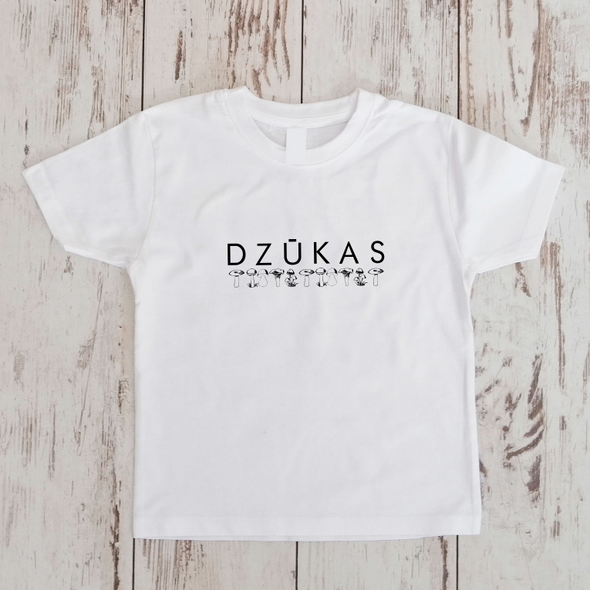 Balti vaikiški marškinėliai "Dzūkas"