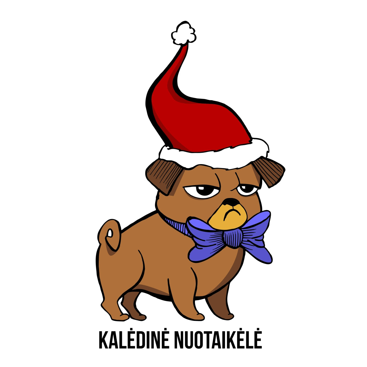 Balti unisex marškinėliai "Kalėdinė nuotaikėlė"