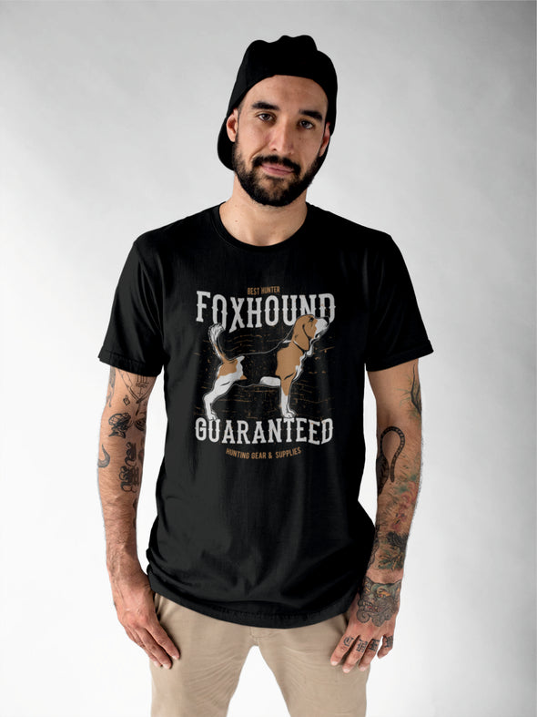 Juodi UNISEX marškinėliai "Foxhound“