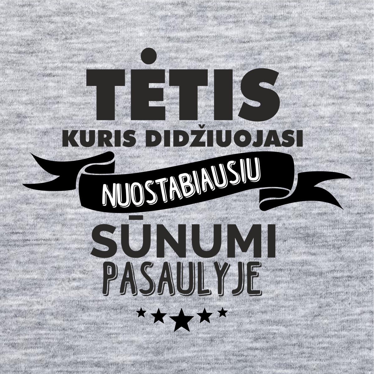 Pilki marškinėliai "Tėtis, kuris didžiuojasi sūnumi"