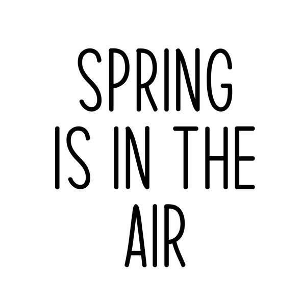 Balti ekologiški medvilniniai marškinėliai "Spring is in the air"