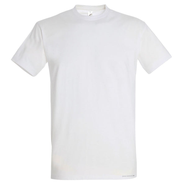 Balti UNISEX medvilniniai Špyga taukuota marškinėliai