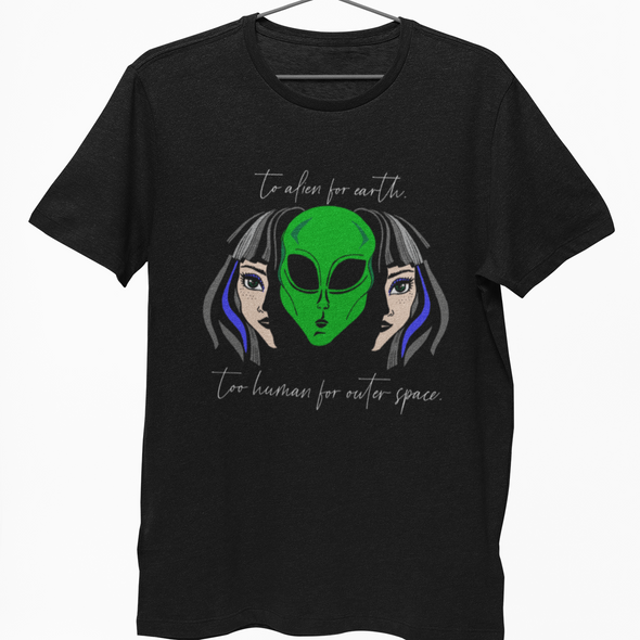Juodi marškinėliai "Alien"