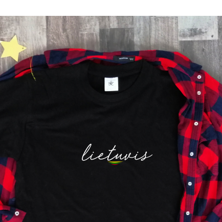 Juodi marškinėliai "Lietuvis"
