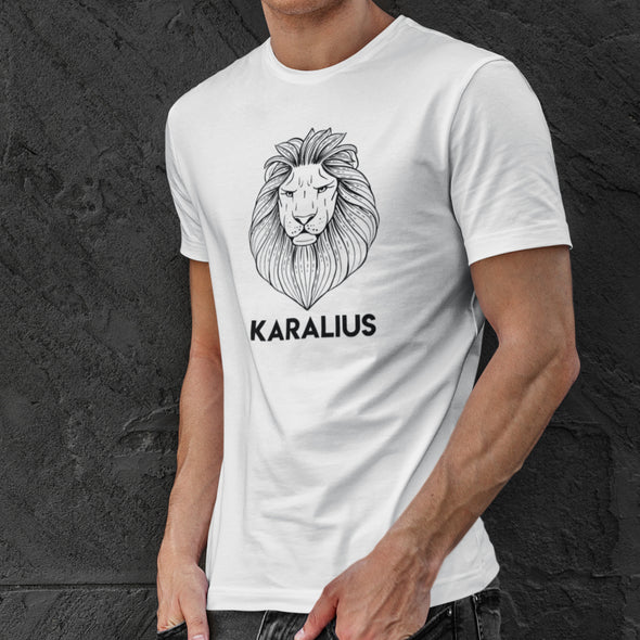 Balti marškinėliai šeimoms "Karalių šeima" Vyriškas dizainas