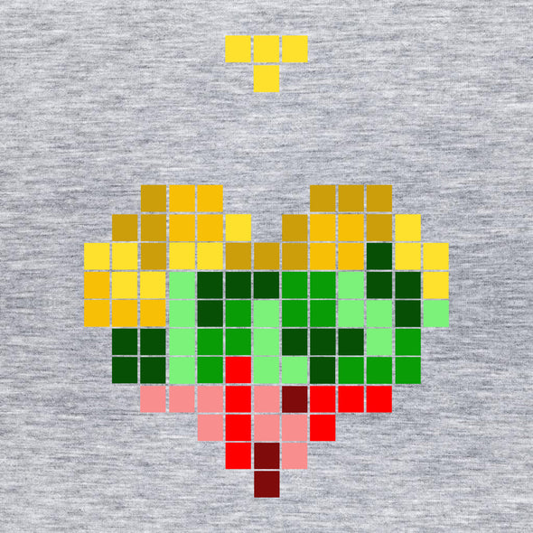 Pilki melanžiniai UNISEX marškinėliai "Lietuvos tetris“