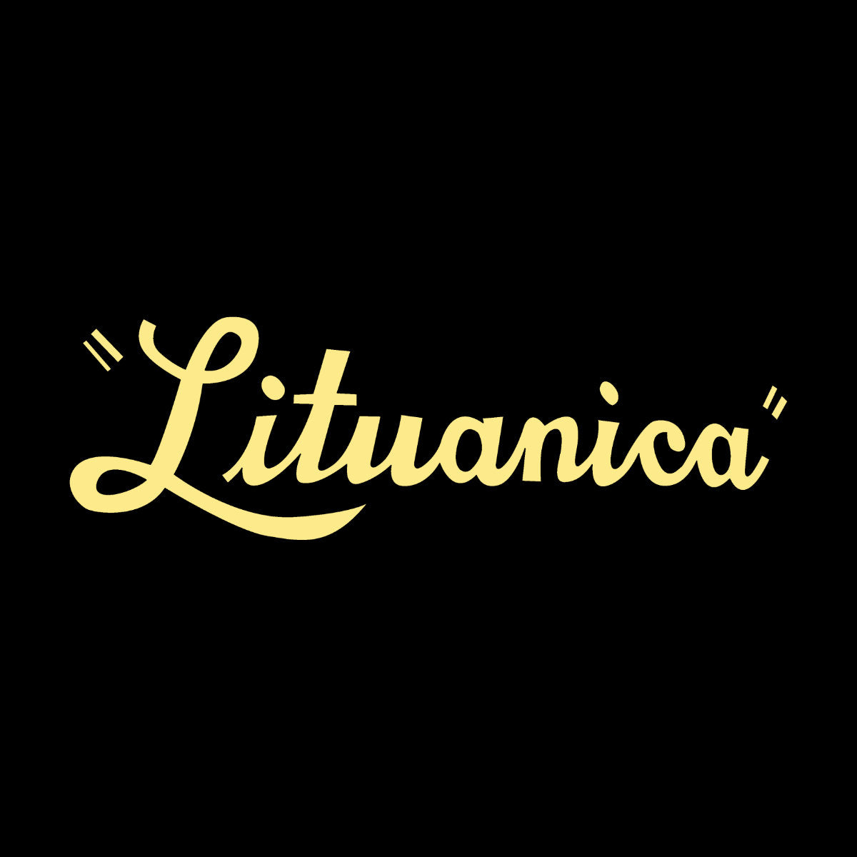 Juodas džemperis be gobtuvo "Lituanica"