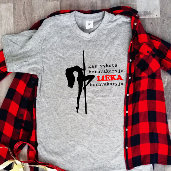Melanžiniai marškinėliai "Viskas lieka bernvakaryje"