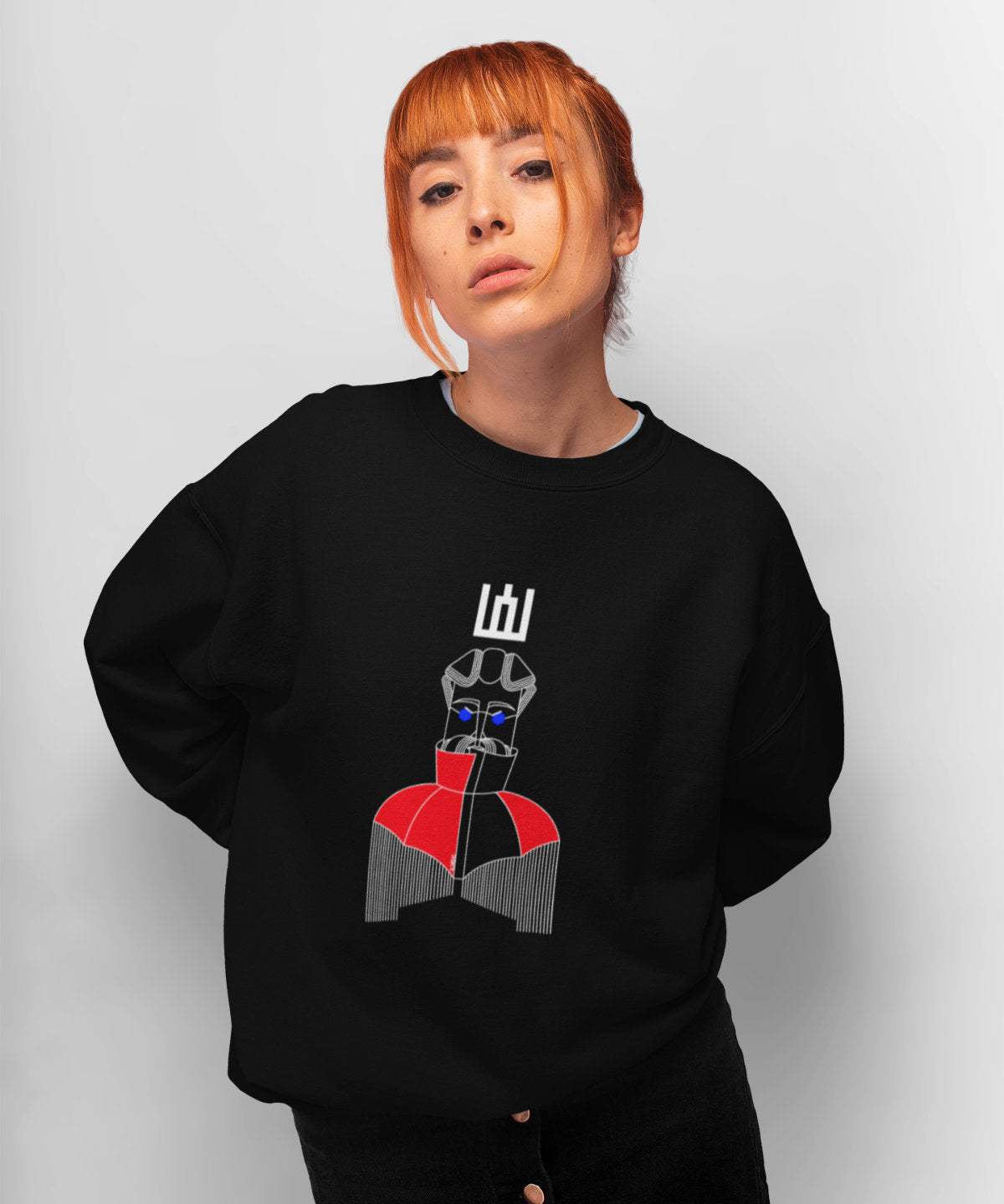 Juodas UNISEX džemperis "LDK KUNIGAIKŠTIS ALGIRDAS"