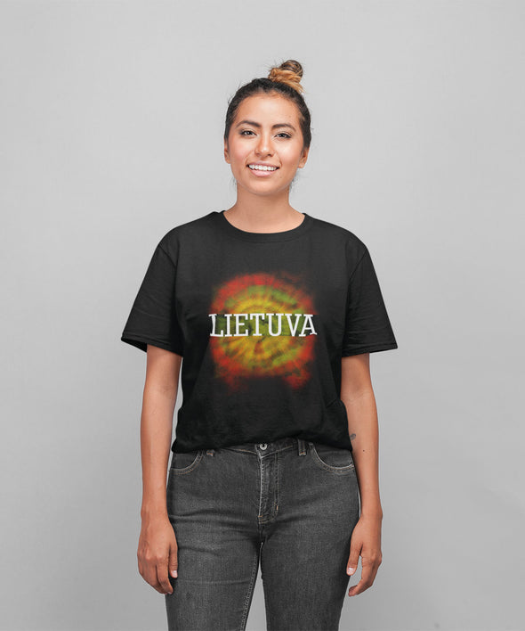 Juodi UNISEX marškinėliai "Lietuvos batika"