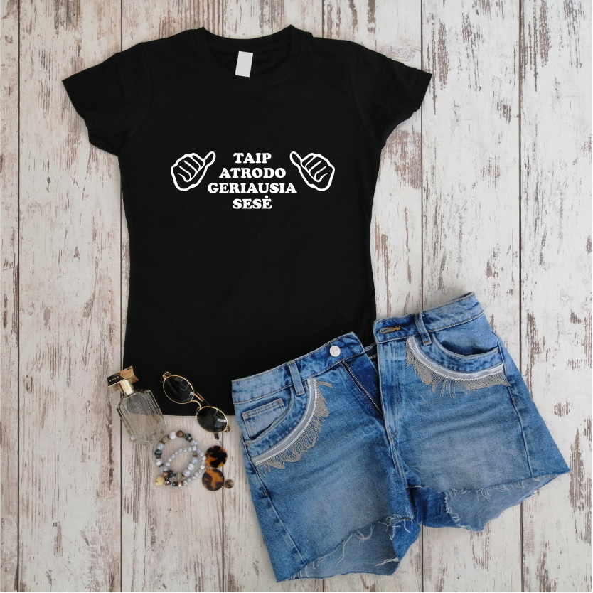 Moteriški marškinėliai "Geriausia sesė"