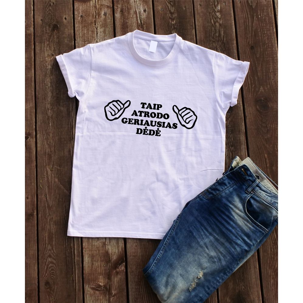 Unisex marškinėliai "Geriausias dėdė"