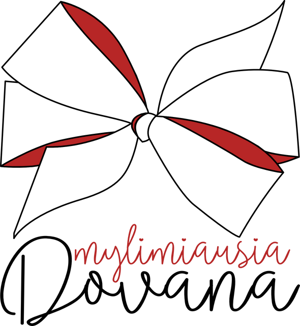 Baltas vaikiškas kalėdinis bodis "Mylimiausia dovana"