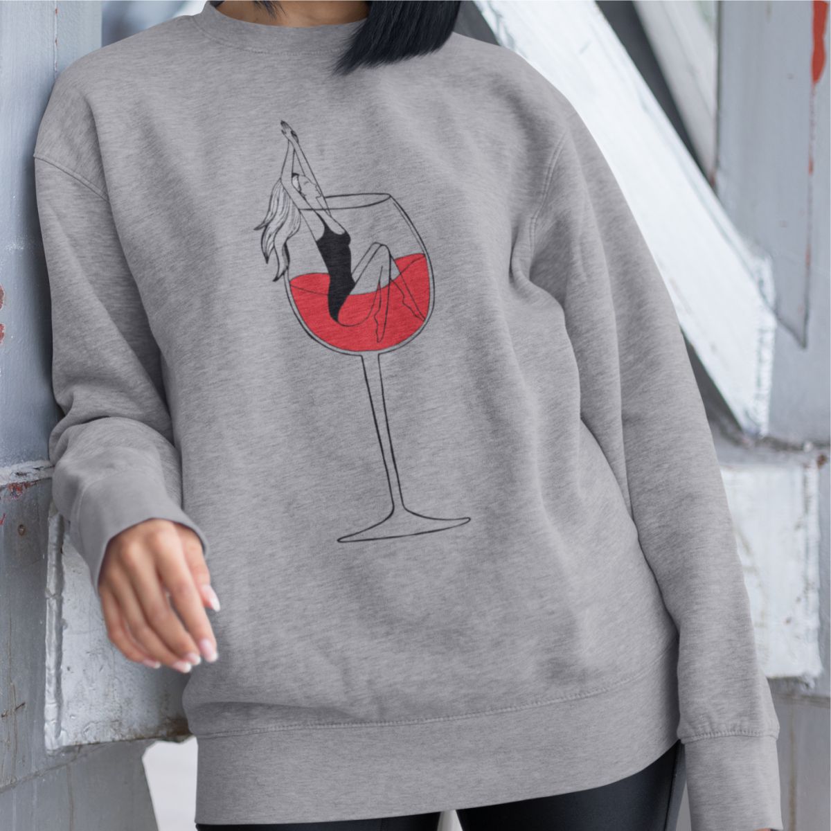 Pilkas džemperis be gobtuvo "Pliukšt" ŠIURPNAČIO PASIŪLYMAS (S)