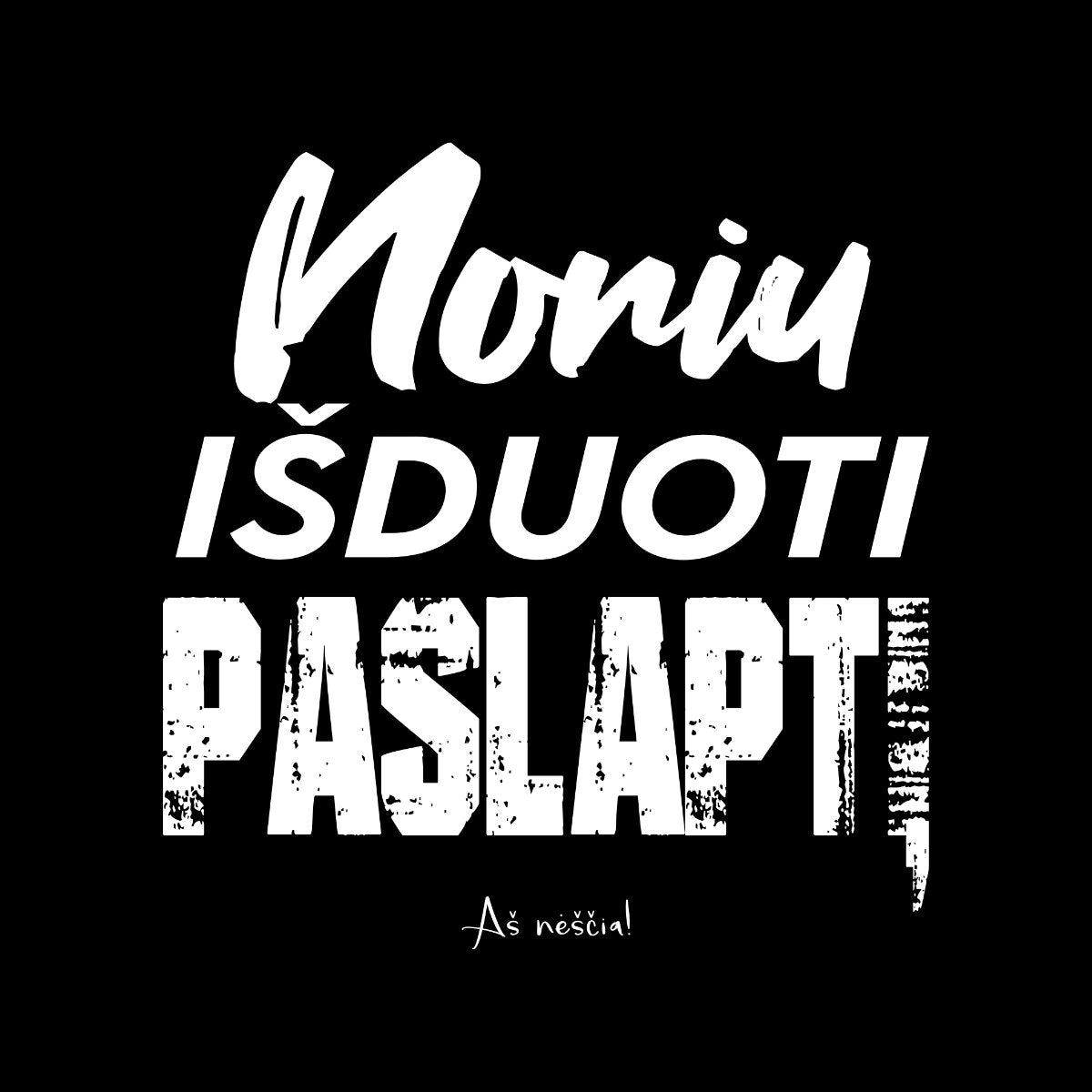 Juodi UNISEX marškinėliai "Aš nėščia“