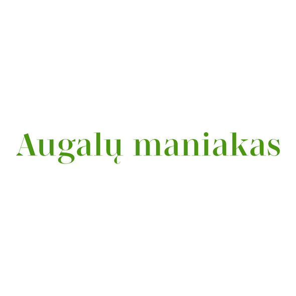 Balti UNISEX marškinėliai "Augalų maniakas"