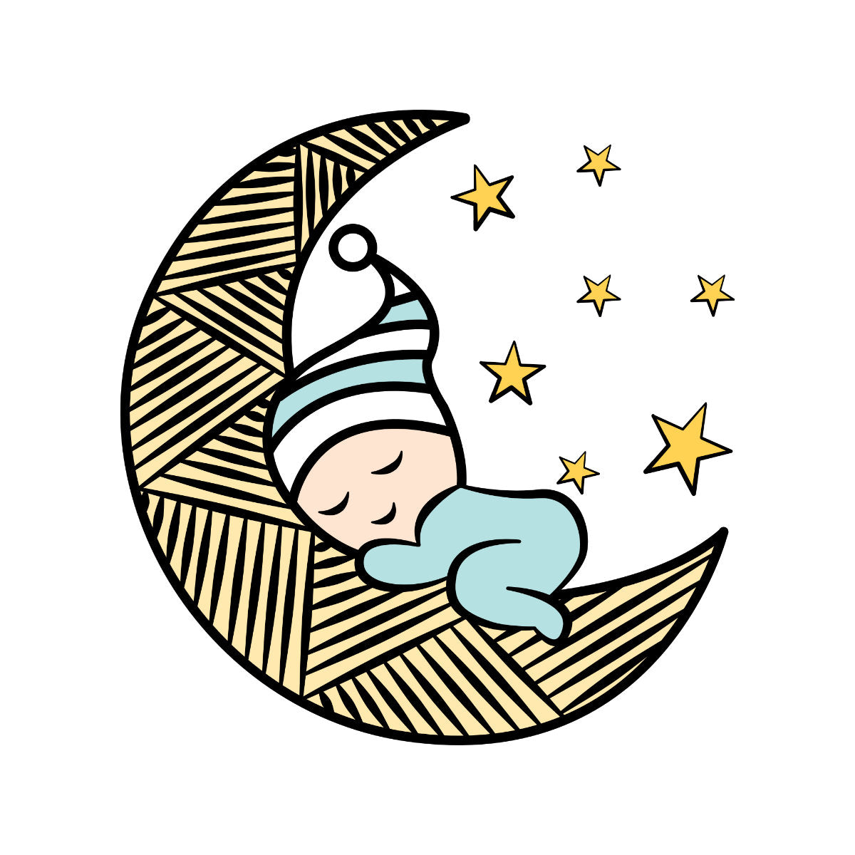 Balti UNISEX marškinėliai "Berniukas mėnulyje“