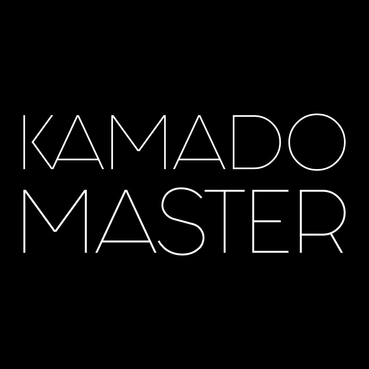Juodas UNISEX džemperis be gobtuvo "Kamado master"