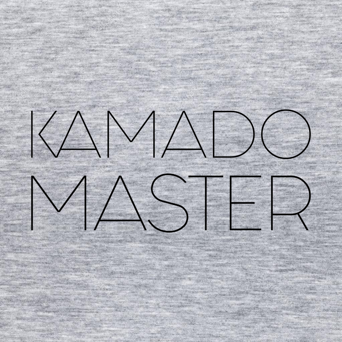 Pilkas melanžinis UNISEX džemperis be gobtuvo "Kamado master"