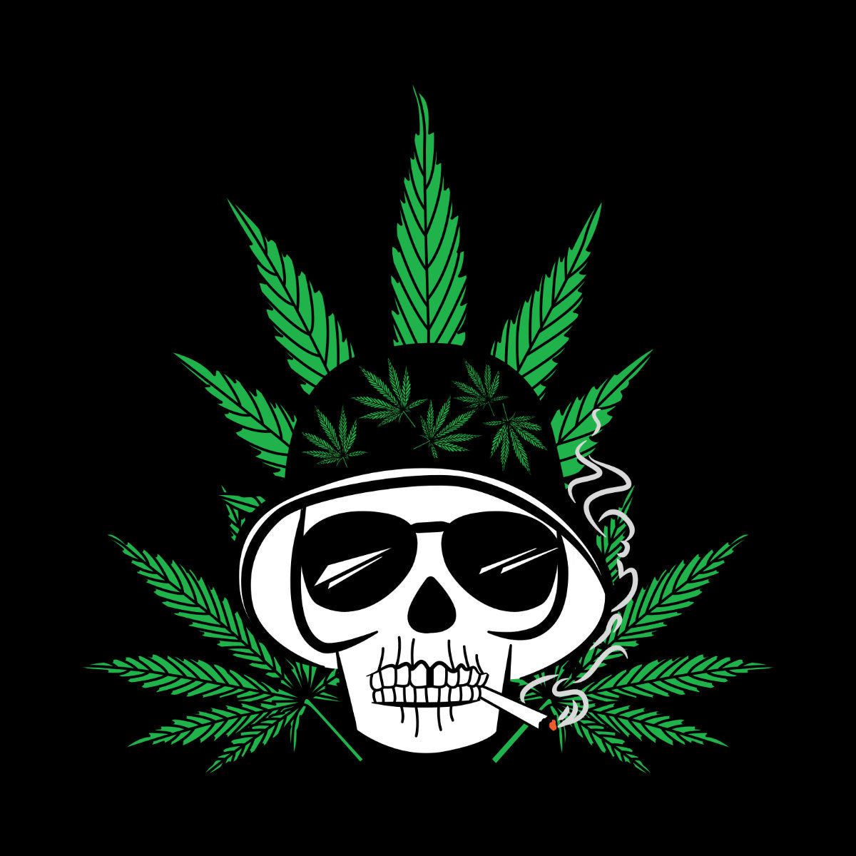 Juodi UNISEX marškinėliai "Kanapinis“