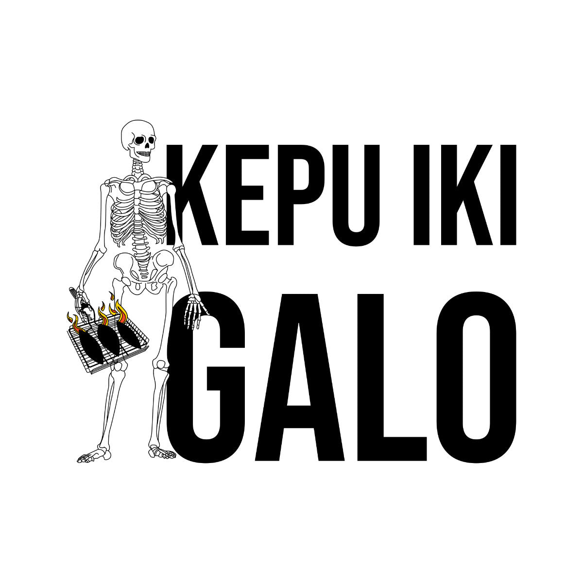 Baltas UNISEX džemperis be gobtuvo "Kepu iki galo"