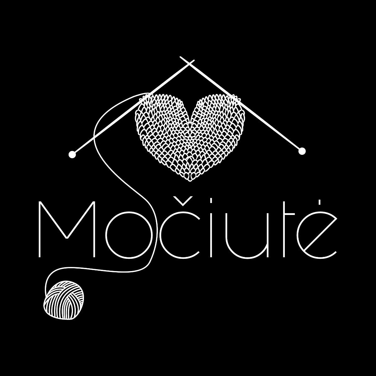 Juodi unisex marškinėliai "Močiutės mezginys“