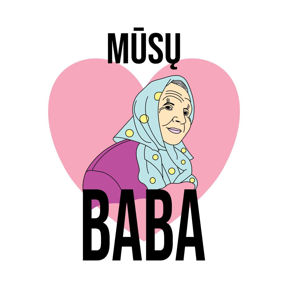 Puodelis su spauda "Mūsų baba"