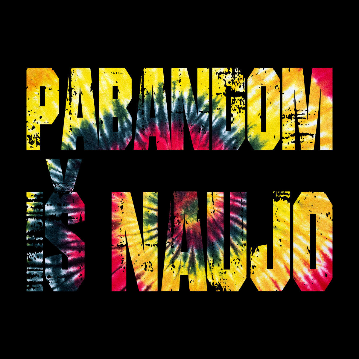 Juodas UNISEX džemperis be gobtuvo su spauda ant nugaros "Pabandom iš naujo"