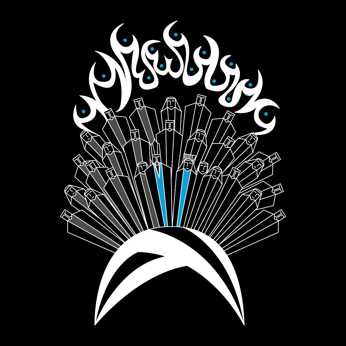 Juodi UNISEX marškinėliai "Pilėnai“