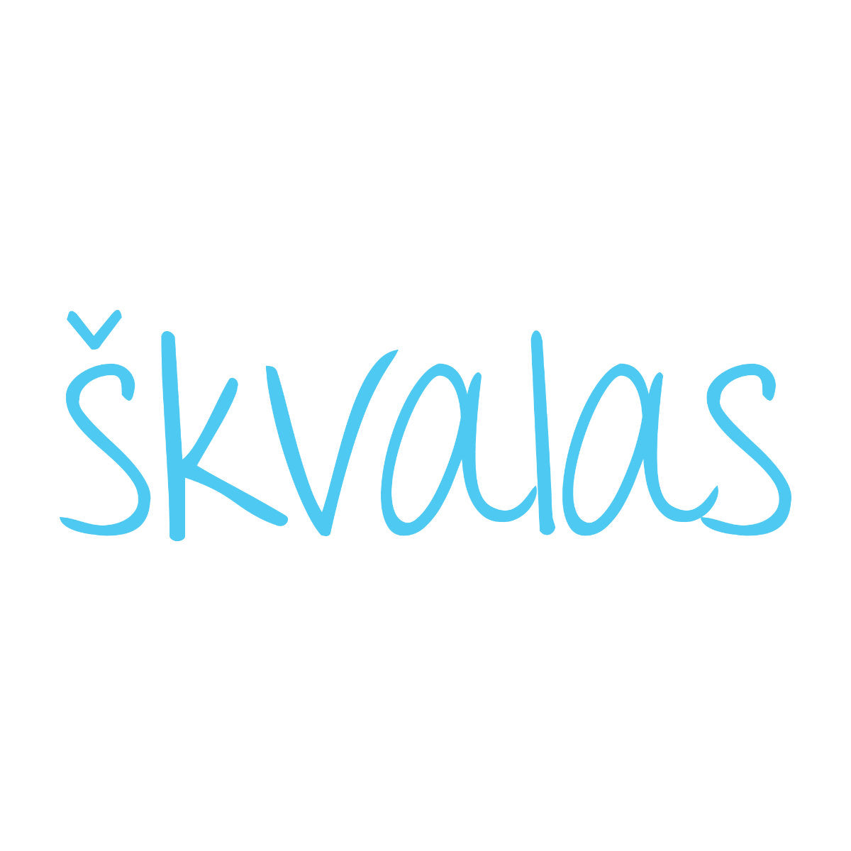 Balti UNISEX marškinėliai "Škvalas"