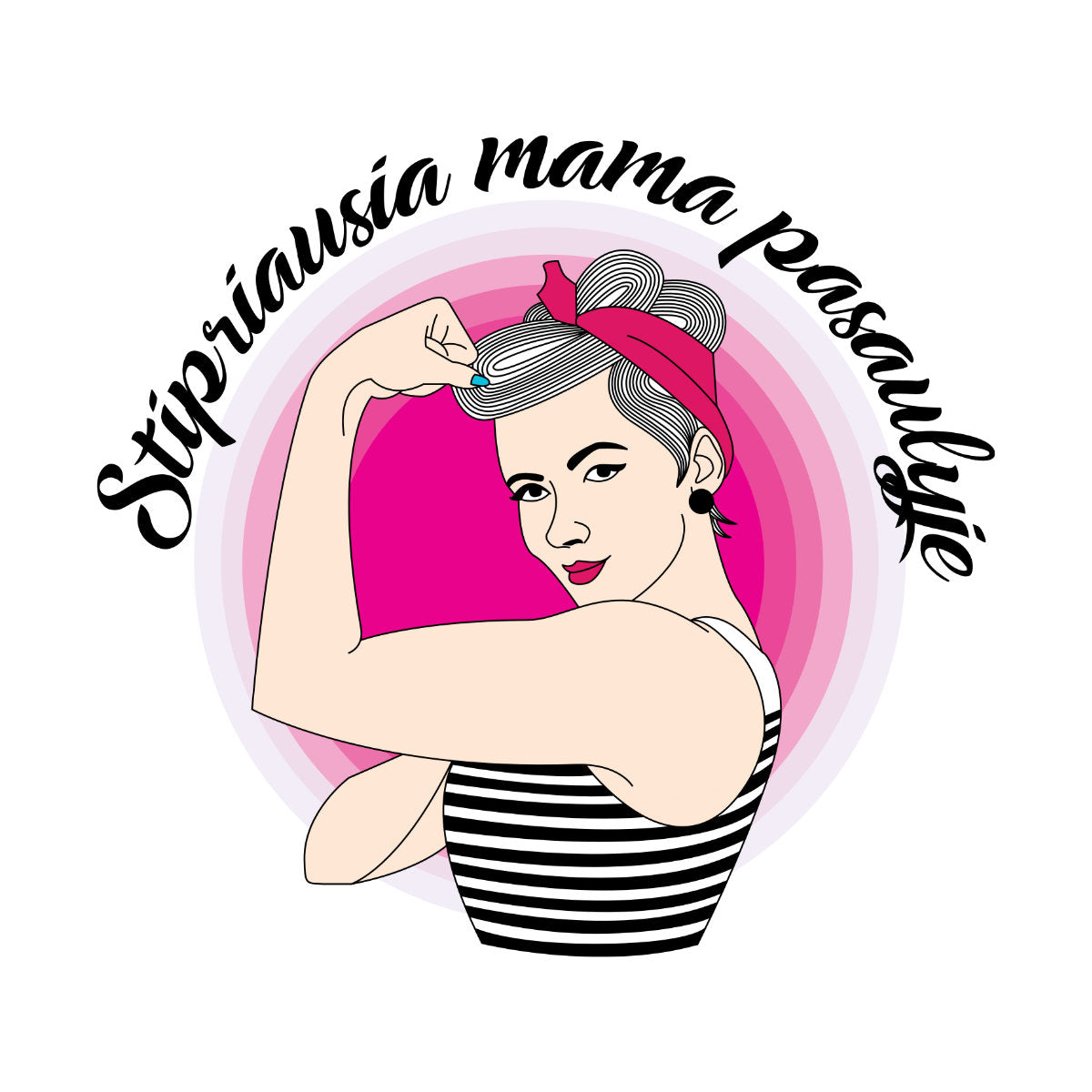 Puodelis su spauda "Stipriausia mama pasaulyje"
