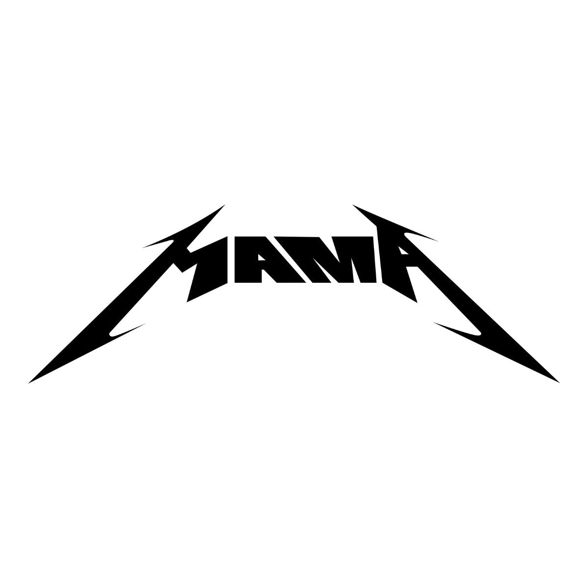 Balti moteriški marškinėliai su juodu marginimu "Mama rocks"