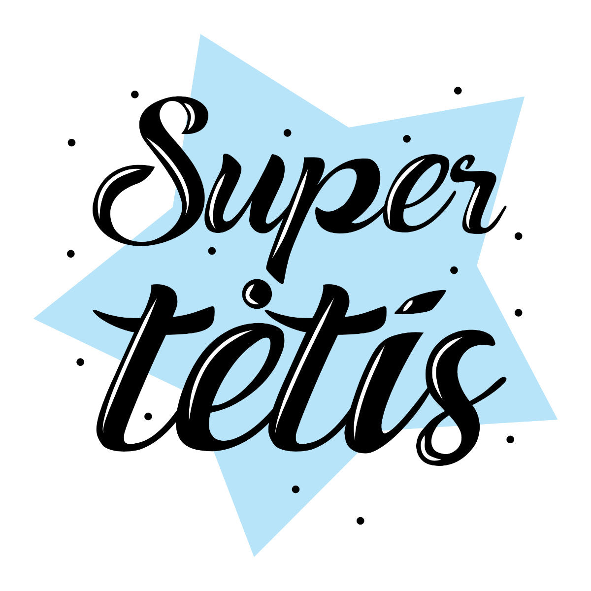 Balti marškinėliai "Super tėtis su žvaigžde"