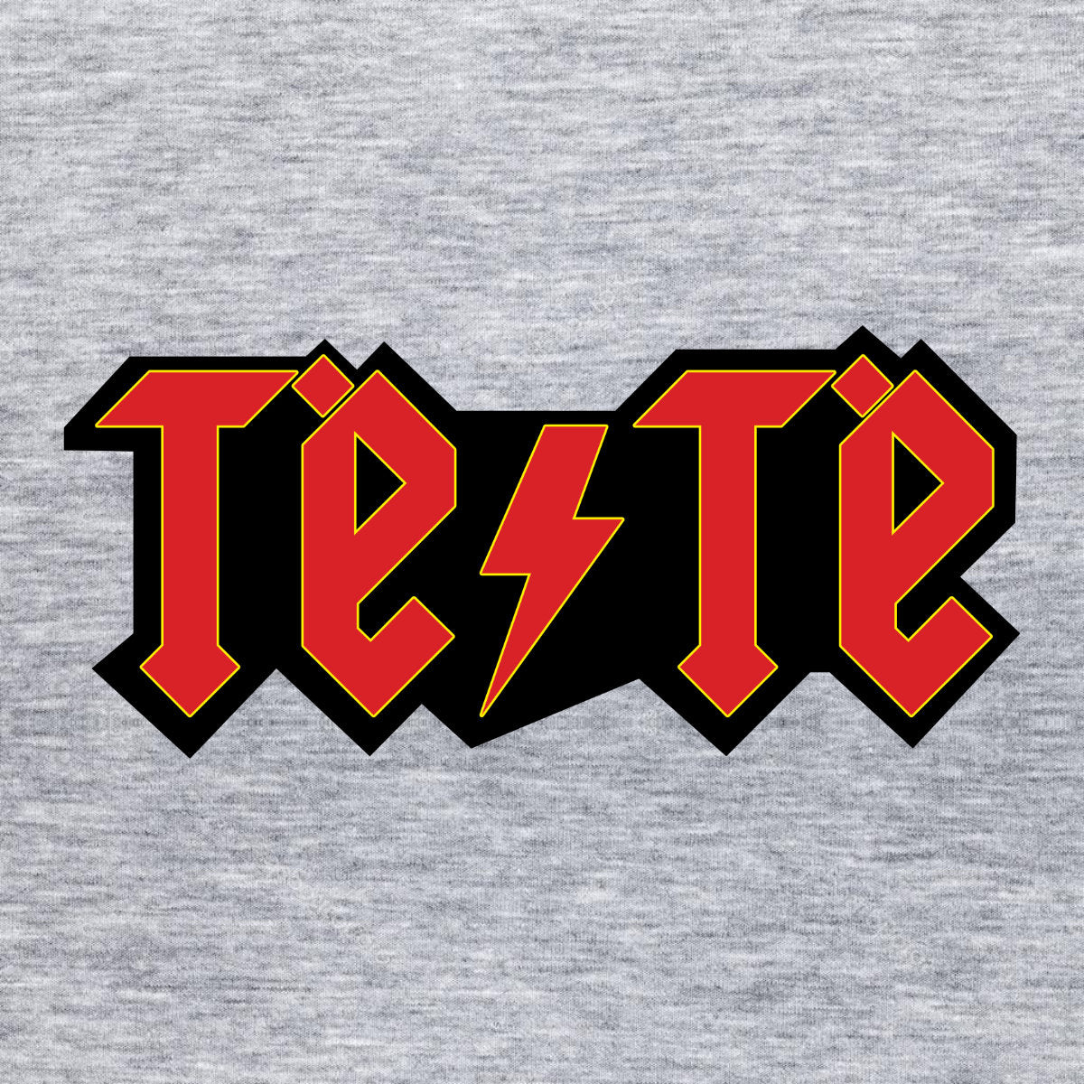 Pilkas melanžinis džemperis be gobtuvo su užrašu "Tėtė rocks"