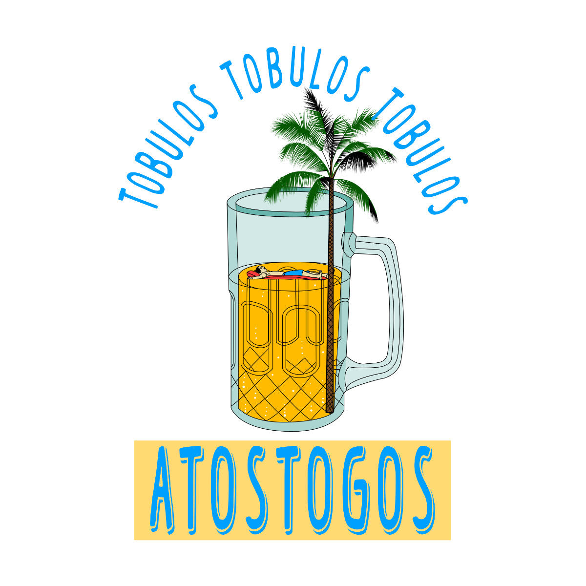 Baltos spalvos UNISEX marškinėliai "Tobulos atostogos"