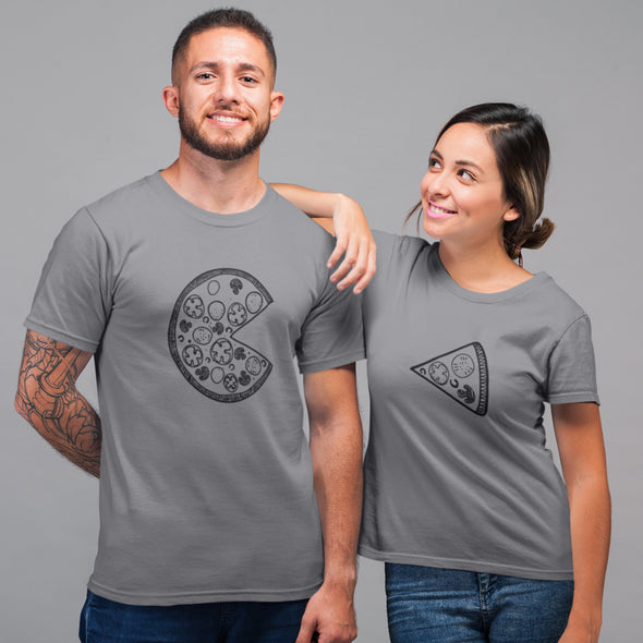 Melanžiniai unisex marškinėliai poroms "PICA“ Vyriškas dizainas