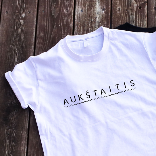 Balti marškinėliai "Aukštaitis"