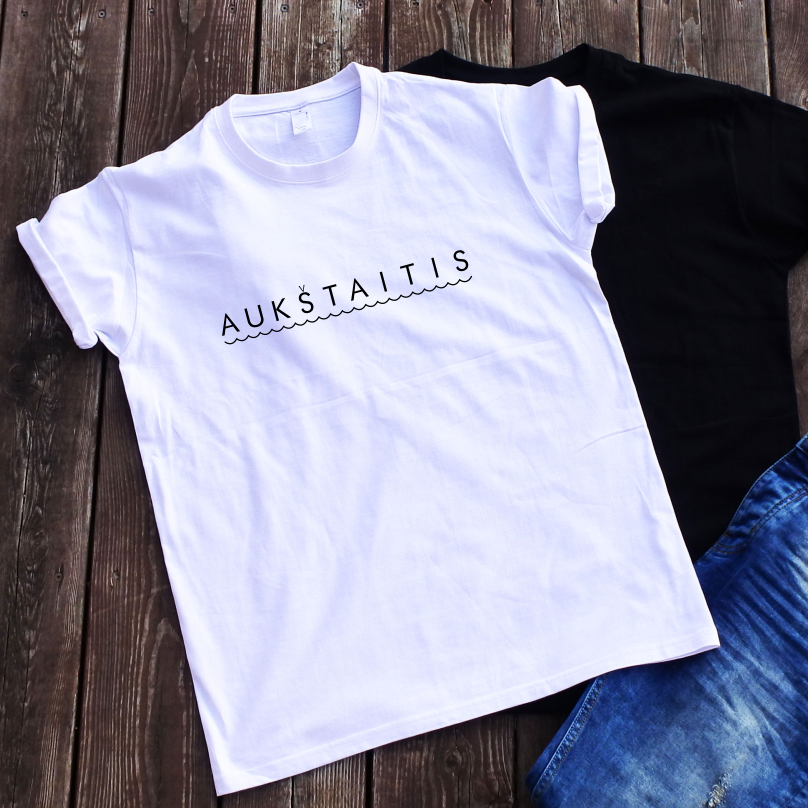 Balti marškinėliai "Aukštaitis"