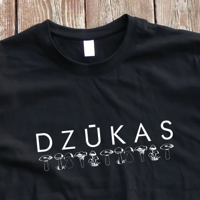 Juodi UNISEX marškinėliai "Dzūkas"