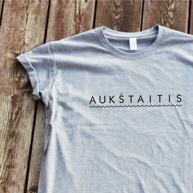 Pilki marškinėliai "Aukštaitis"
