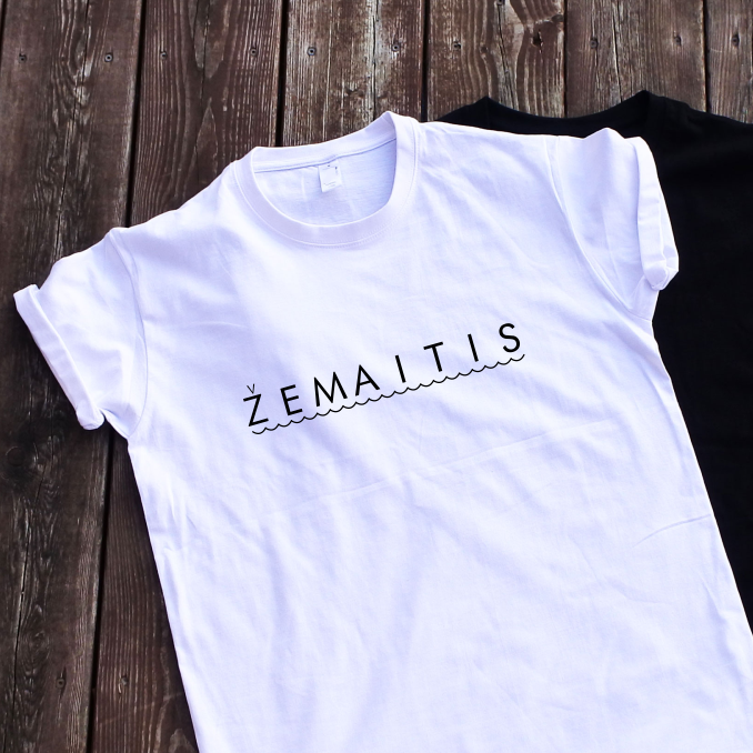 Balti marškinėliai "Žemaitis"